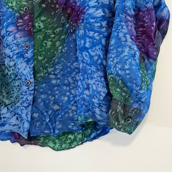 Footlocker | Vintage Silk Button Up - Picture 5 of 12